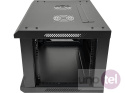 19'' szafa teletechniczna 6U 600x450 czarna SW-6U-600-450-N-DSJ-OP-RP-F-C-1
