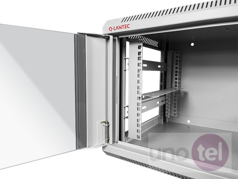 Szafa wisząca rack 19'' 6U 600x450 szara drzwi szklane Q-LANTEC SW-6U-600-450-N-DSJ-OP-RP-B-S Szafa wisząca rack 19'' 6U 600x450 szara drzwi szklane Q-LANTEC SW-6U-600-450-N-DSJ-OP-RP-B-S