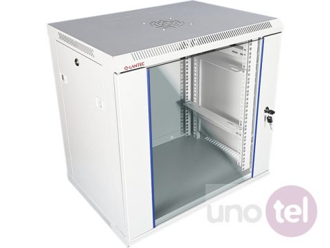 Wall mounted 19'' rack cabinet 9U 600x450, glass door SW-9U-600-450-N-DSJ-OP-RP-B-S Wall mounted 19'' rack cabinet 9U 600x450, glass door SW-9U-600-450-N-DSJ-OP-RP-B-S