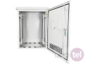19'' szafa zewnętrzna teletechniczna IP55 18U 600x600 kolor szary SZ-18U-600-600-01-S