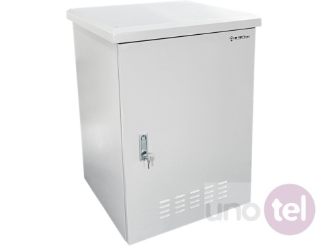Outdoor wall-mounted rack cabinet IP55 18U 600x600 metal doors, gray SZ-18U-600-600-01-S Outdoor wall-mounted rack cabinet IP55 18U 600x600 metal doors, gray SZ-18U-600-600-01-S