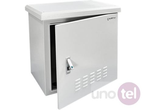 Outdoor wall-mounted rack cabinet IP55 6U 600x450 metal doors, gray SZ-6U-600-450-01-S Outdoor wall-mounted rack cabinet IP55 6U 600x450 metal doors, gray SZ-6U-600-450-01-S
