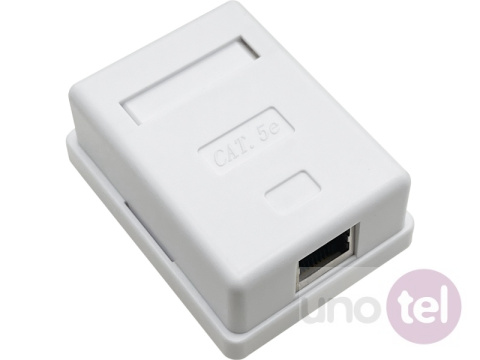 Gniazdo natynkowe STP kat.5e 1xRJ45 Gniazdo natynkowe STP kat.5e 1xRJ45