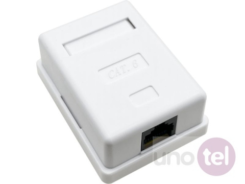 Gniazdo natynkowe UTP kat.6 1xRJ45 Gniazdo natynkowe UTP kat.6 1xRJ45