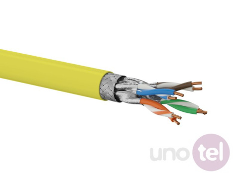 Skrętka S/FTP kat.7A żółta powłoka LSOH B2ca KIS7ALSOH500YB Skrętka S/FTP kat.7A żółta powłoka LSOH B2ca KIS7ALSOH500YB