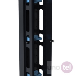 Pionowy organizator kabli do szaf TOTEN 42U o szerokości 800mm, czarny