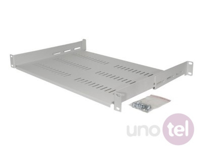 Półka 19'' 1U 550mm szara z podporami Półka 19'' 1U 550mm szara z podporami