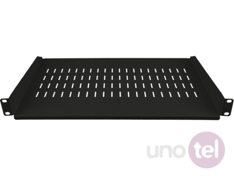 Półka stała 19'' 1U głęb. 250mm, czarna, 2 punkty mocowania Półka stała 19'' 1U głęb. 250mm, czarna, 2 punkty mocowania