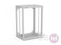 Szafa wisząca 19'' 18U 600x450, złożona, drzwi szklane, tył osłona pełna demontowalna, szara SW-18U-600-450-01-SA