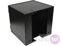 Szafa wisząca rack 10'' 6U 300mm drzwi szklane czarna ALANTEC SW-10-6U-300-N-DS-OS-C