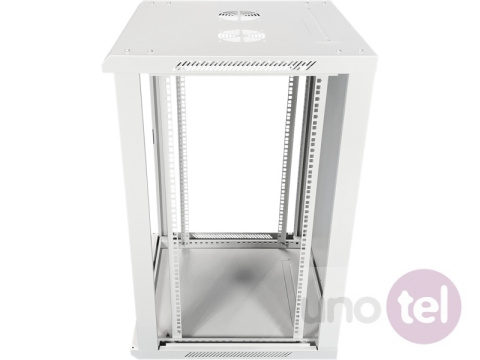 Szafa wisząca rack 19'' 15U 600x600 drzwi szklane kolor szary Szafa wisząca rack 19'' 15U 600x600 drzwi szklane kolor szary