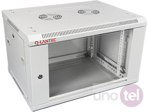 Szafa wisząca rack 19'' 4U 600x450 drzwi szklane kolor szary Szafa wisząca rack 19'' 4U 600x450 drzwi szklane kolor szary