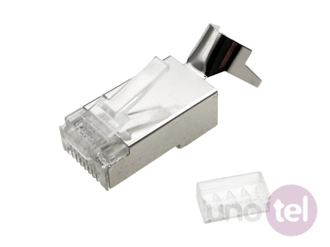 Wtyk STP RJ45 na kabel typu drut i linka Wtyk STP RJ45 na kabel typu drut i linka