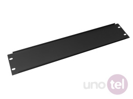 Zaślepka 19'' 2U metalowa, kolor czarny SA-Z-19-2U-C